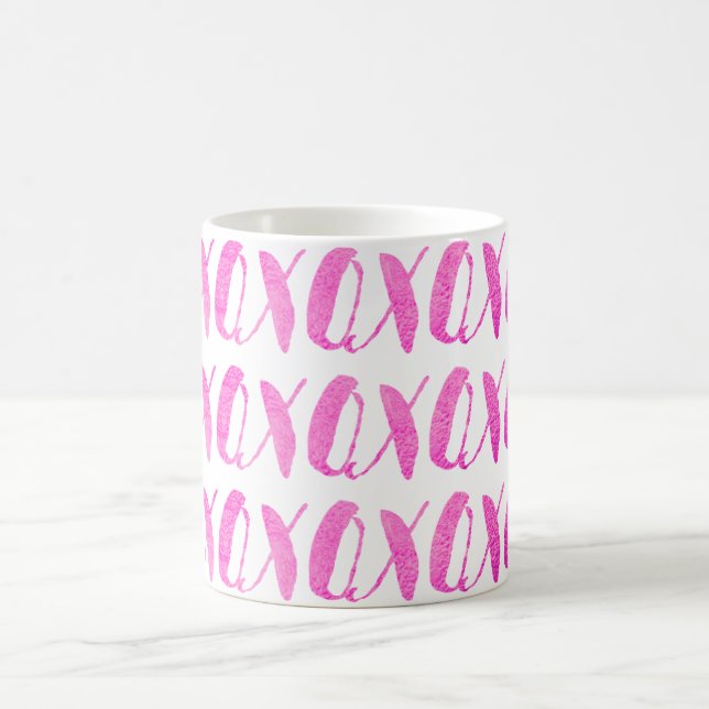PixDezines xoxo/Pink/DIY background Coffee Mug (Center)