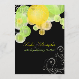 PixDezines yellow+green lanterns Invitation