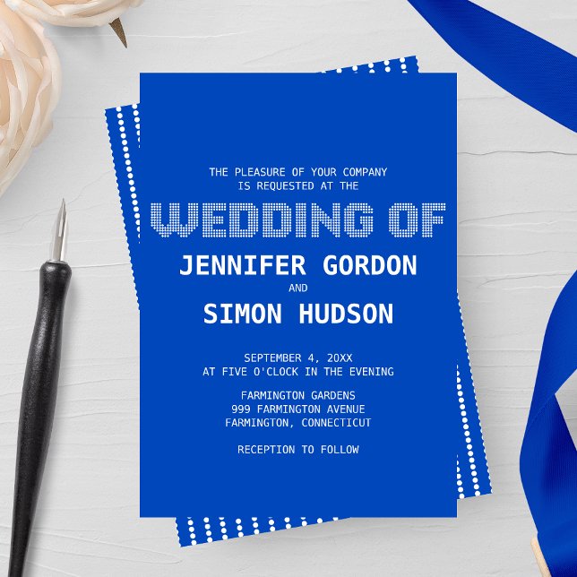 Pixed "Wedding Of" Wedding Invitation (Creator Uploaded)
