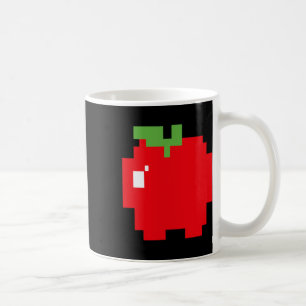 Pixel Apple 80s Retro Arcade Video Game Halloween  Coffee Mug
