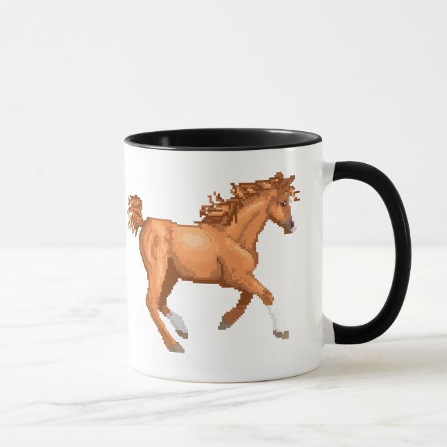Pixel Arabian Horse Mug (Right)
