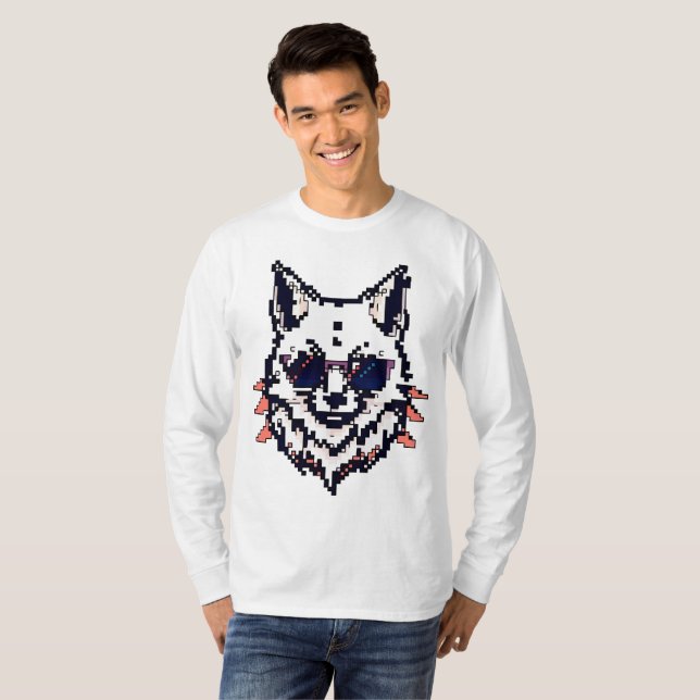 Pixel Arctic Fox T-Shirt (Front Full)