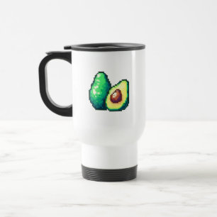 Pixel Art Avocado Mug
