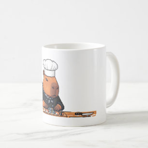 Pixel Art Capybara Chef Mug