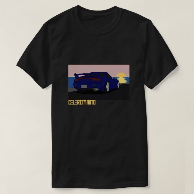 Pixel Art Car JDM Legend Rotary FD T-Shirt (Design Front)