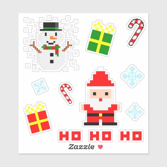 Pixel Art Christmas Set (Sheet)