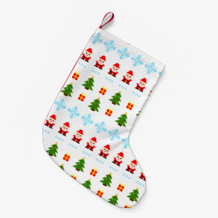 Pixel Art Christmas Small Christmas Stocking