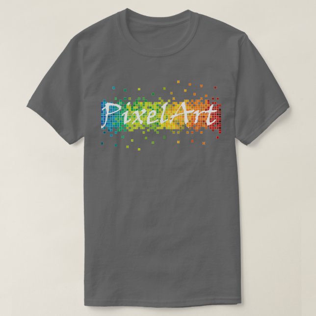Pixel Art Colours T-Shirt (Design Front)