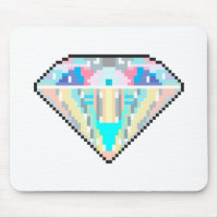 Pixel art diamond gem