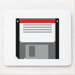 Pixel art floppy disc mouse mat