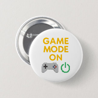 Pixel Art Gaming Design" 6 Cm Round Badge