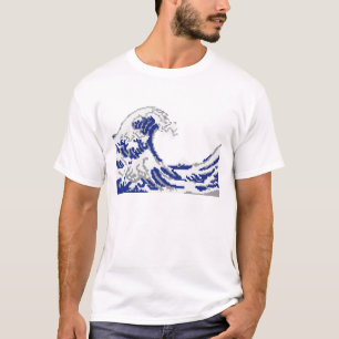 Pixel art great wave T-Shirt