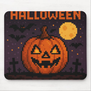 Pixel art inspired Halloween mouse pad