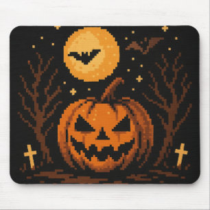 Pixel art inspired Halloween mouse pad