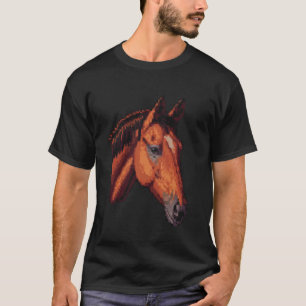 Pixel Art Lover - Horse Dad Mum T-Shirt