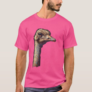 Pixel Art Lover - Ostrich Dad Mum T-Shirt