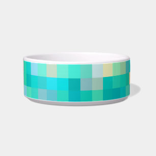 Pixel Art Multicolor Pattern Bowl