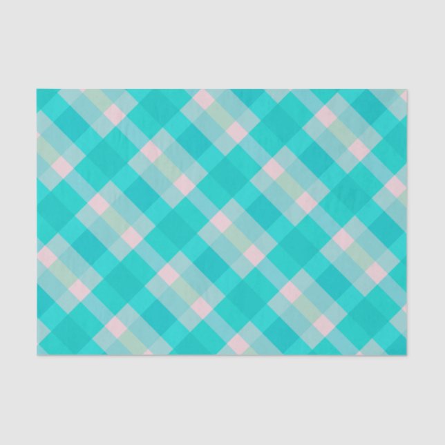 Pixel Art Multicolor Pattern Tissue Paper (Front)