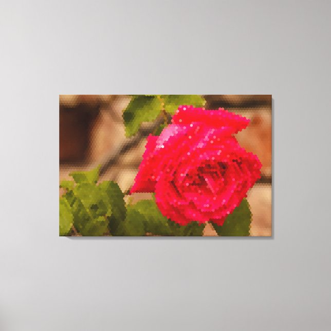 PIXEL ART on Stretched Canvas Print (Front)