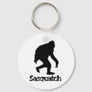 Pixel Art Sasquatch Key Ring