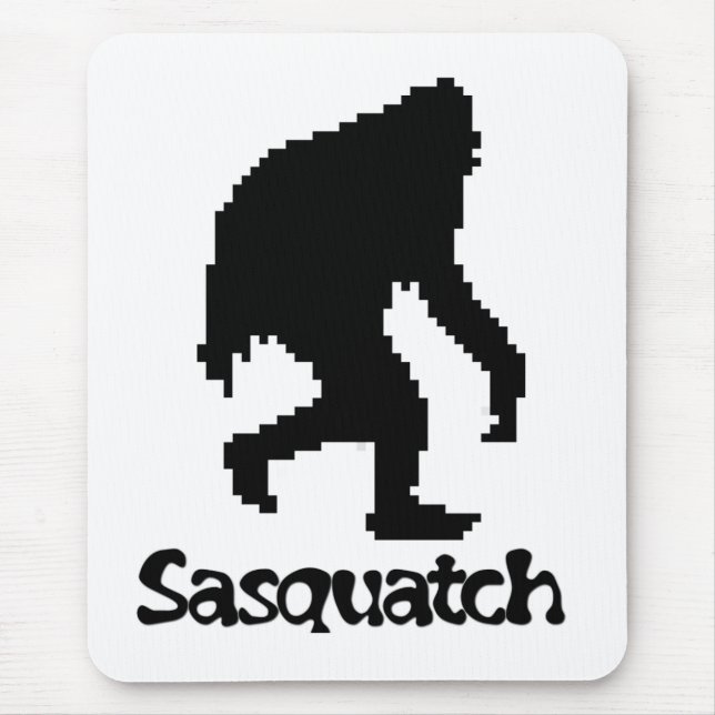 Pixel Art Sasquatch Mouse Mat (Front)