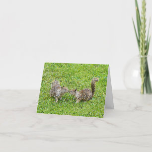 Pixel Art - Two Squirrels Thank You Card