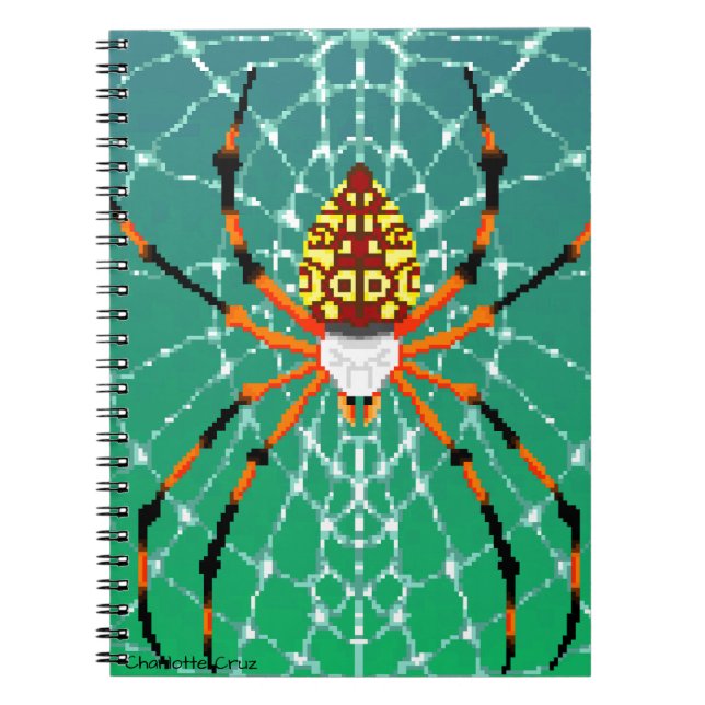 Pixel banana spider notebook (Front)