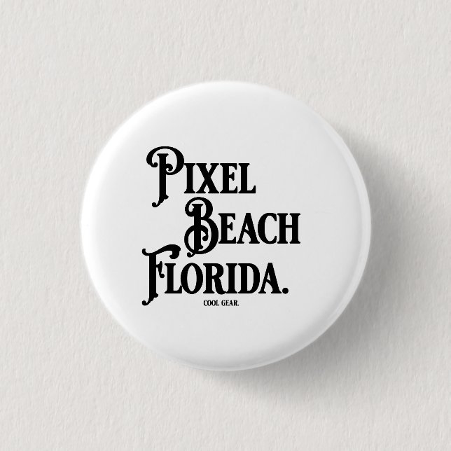 Pixel Beach Florida T-Shirt 3 Cm Round Badge (Front)