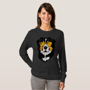 Pixel Bernese Mountain Dog T-Shirt