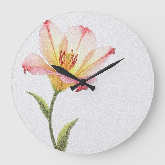 Pixel Bloom Trio Large Clock (Front)