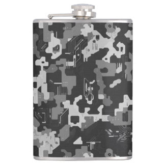 Pixel Camo Stealth Hip Flask