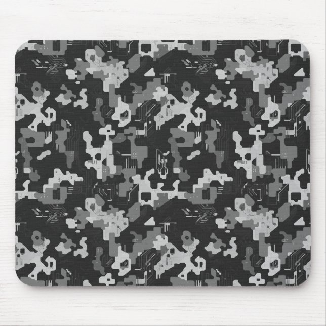 Pixel Camo Stealth Mouse Mat (Front)