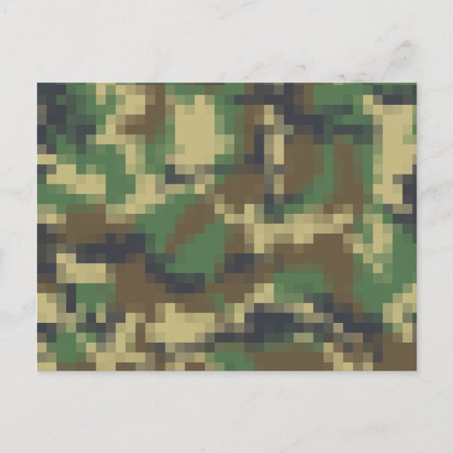 Pixel Camouflage Postcard (Front)