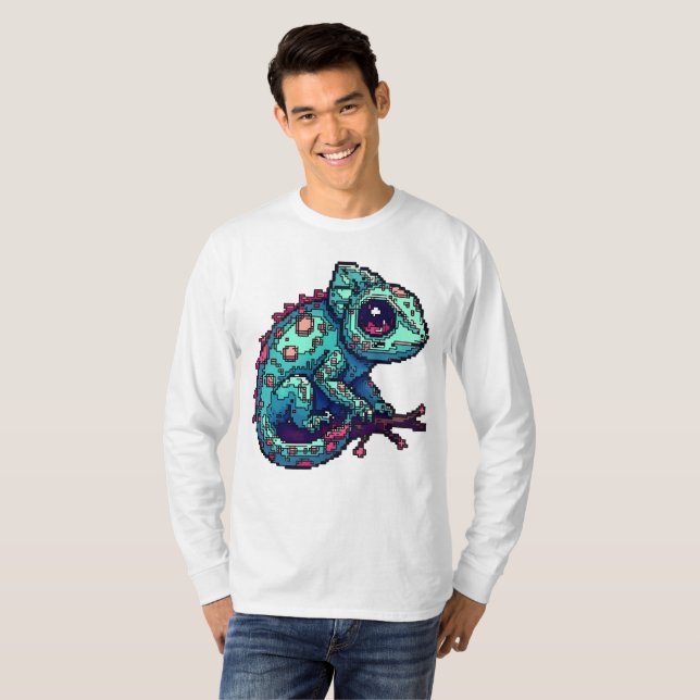 Pixel Chameleon Shift T-Shirt (Front Full)