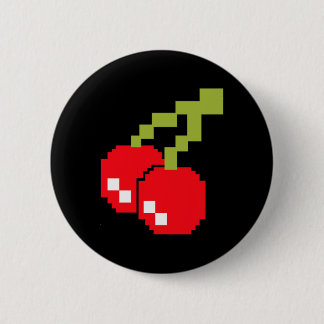 Pixel Cherries 80s Video Game Costume Easy Group H 6 Cm Round Badge