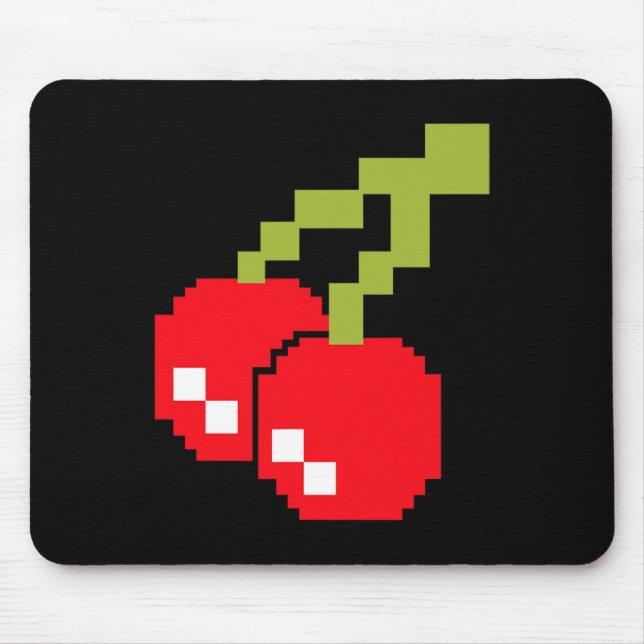 Pixel Cherries 80s Video Game Costume Easy Group H Mouse Mat (Front)
