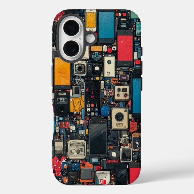 Pixel Clash Unique Art Phone Case  (Back)