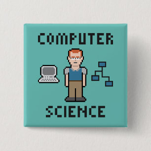 Pixel Computer Science Button