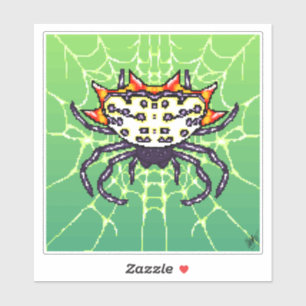 Pixel crab spider art