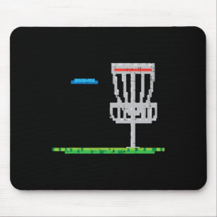 Pixel Disc Golf Frisbee Golfer Frolf Men Boys Kids Mouse Mat
