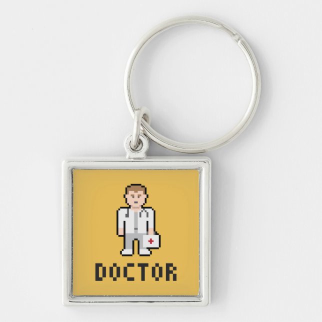 Pixel Doctor Keychain (Front)