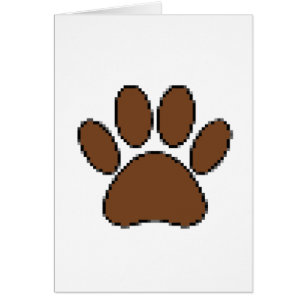 Pixel Dog Paw Print
