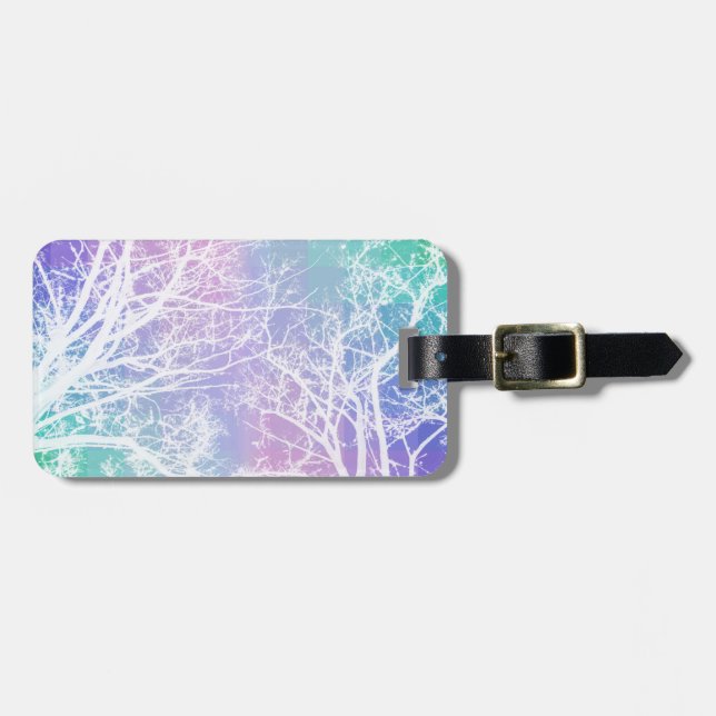 Pixel Forest Luggage Tag (Front Horizontal)