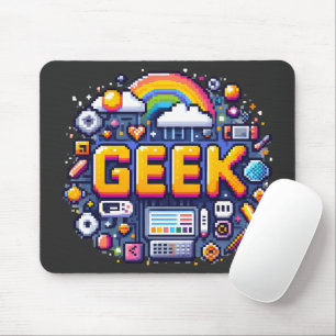 Pixel-Geek: The Digital Odyssey Mouse Mat