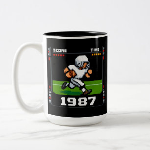 Pixel Gridiron Hero Two-Tone Coffee Mug