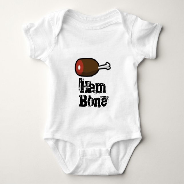 Pixel hambone  Ham Art Baby Bodysuit (Front)
