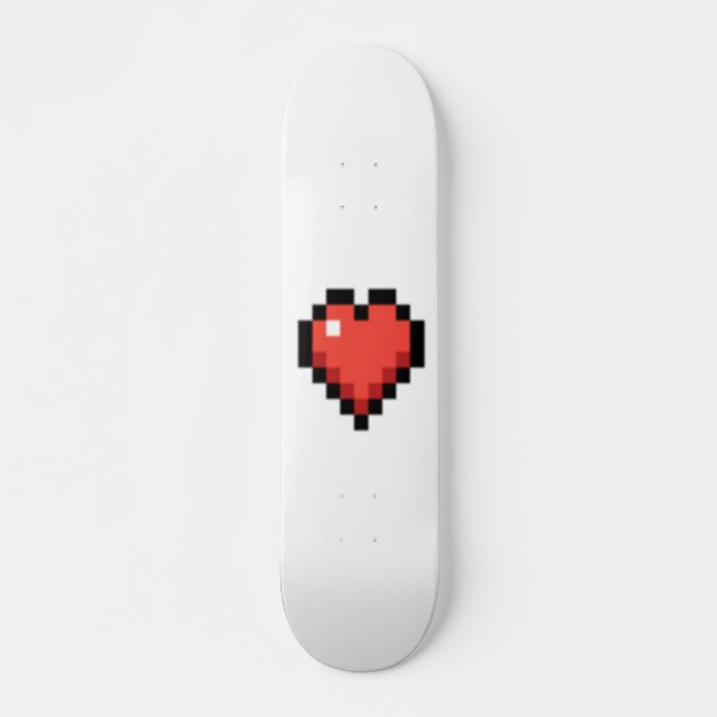 Pixel Hart Skateboard (Front)