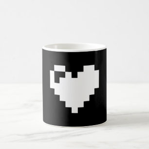 Pixel Heart 8 bits Coffee Mug
