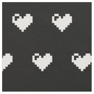 Pixel Heart 8 bits Fabric
