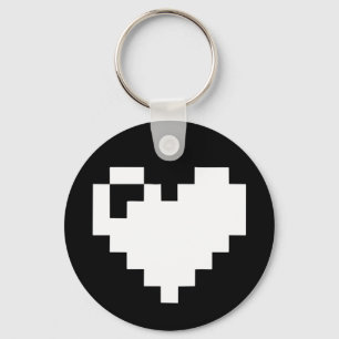 Pixel Heart 8 bits Key Ring